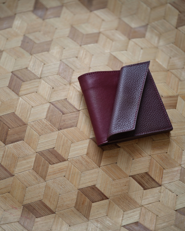 Y Mini Women’s Leather Wallet Burgundy