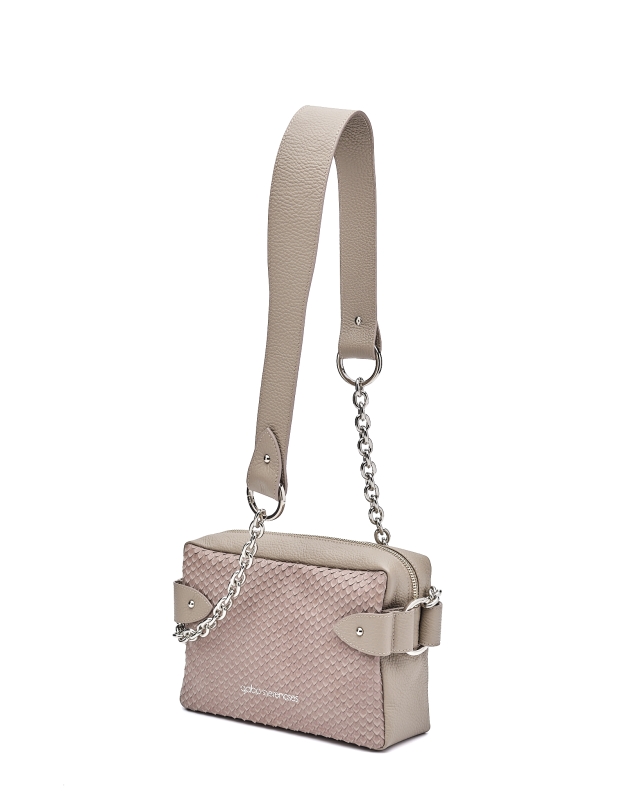 Basic Elegant Women’s Leather Bag Mud