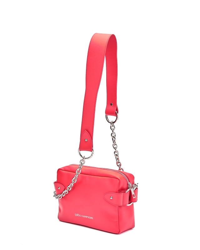 Basic Elegant Women’s Leather Bag Chili red