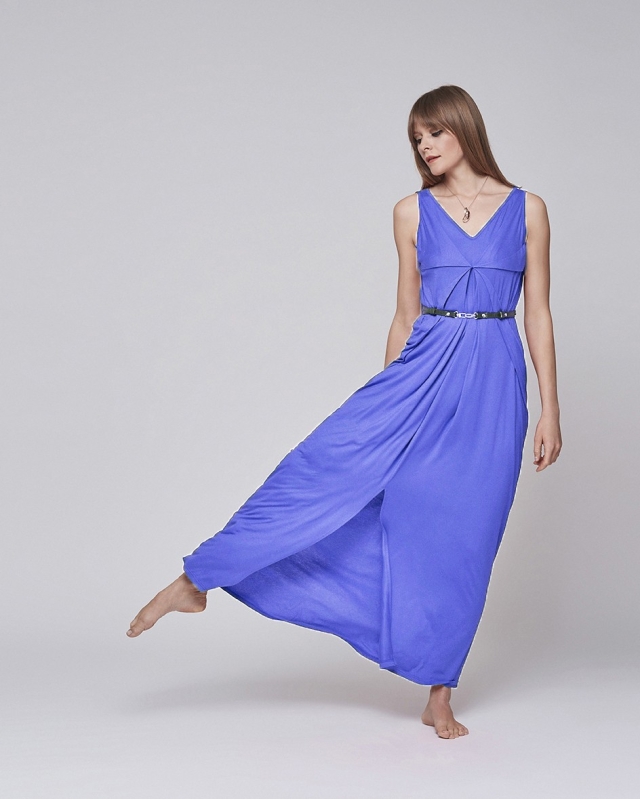 Star Maxi Dress // Cornflower blue 
