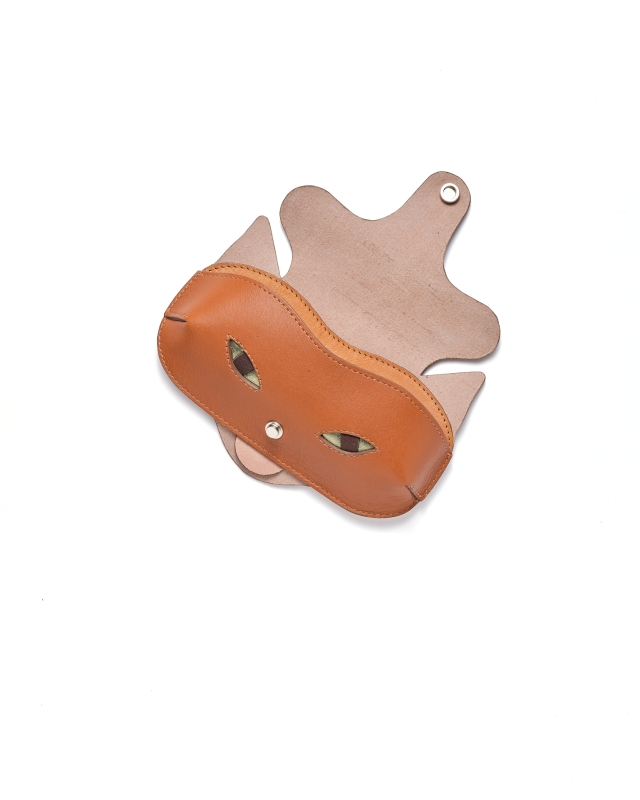 Cicás Szemüvegtok // Vörös cicus zöld szemmel 1