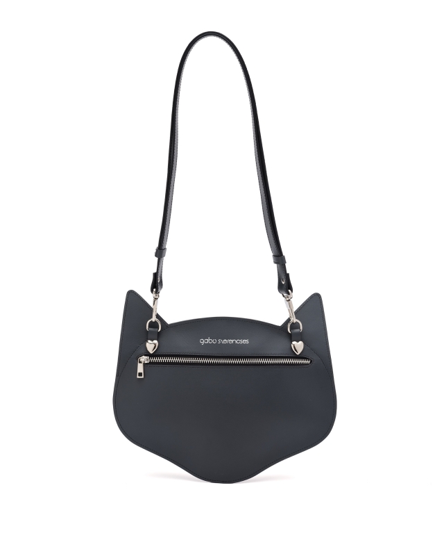 Cica Táska // Fekete Cica Zöld Szemmel