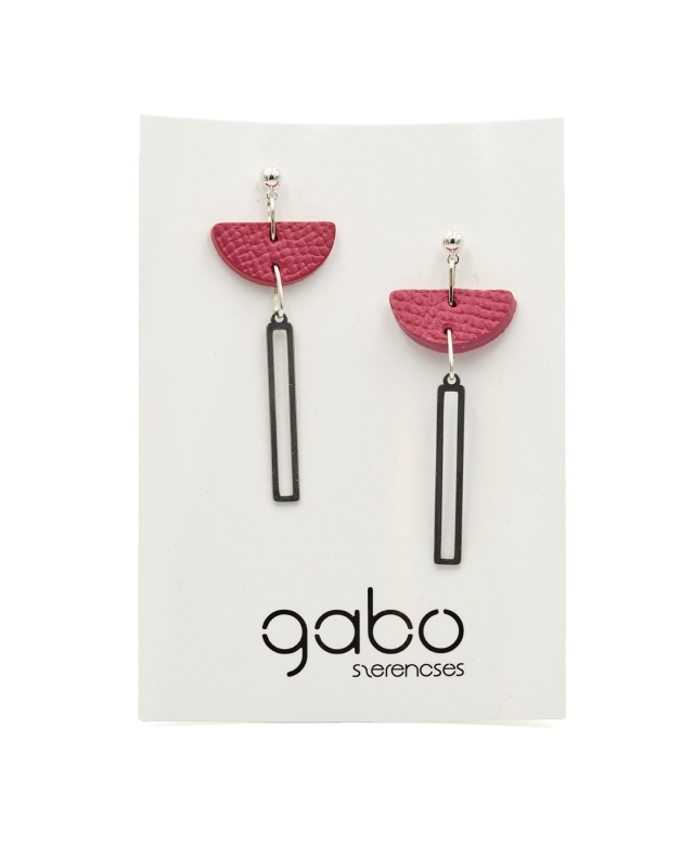 Accord fülbevaló // Málna // Ezüst kellékkel