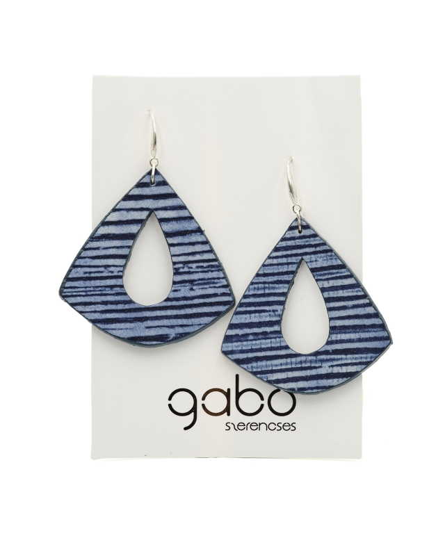 Balance Fülbevaló // Kék csíkos