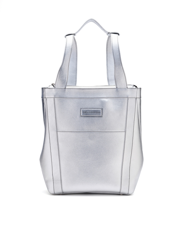 Trapezium 2 in 1 (backpack and shoulder bag) // Silver