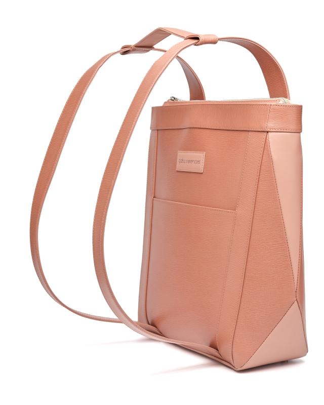 Trapezium 2 in 1 (backpack and shoulder bag) // Nude