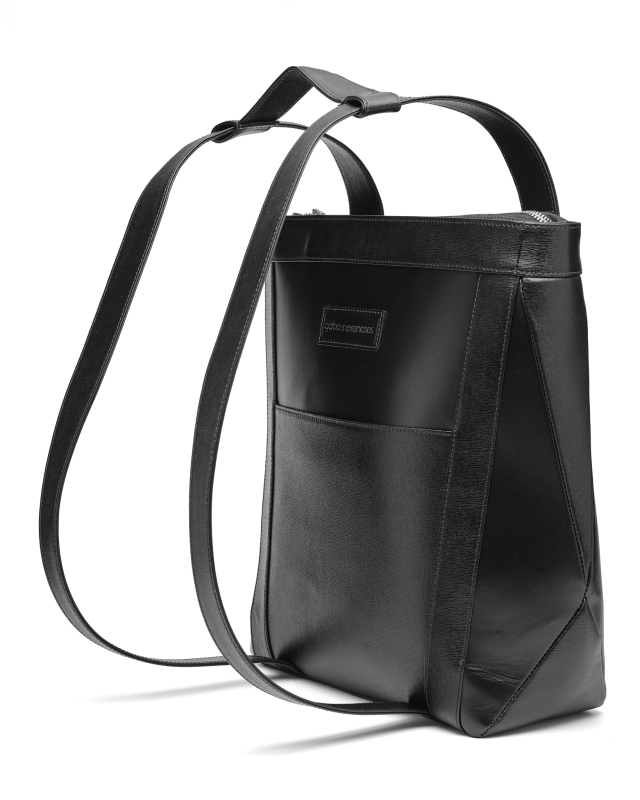 Trapezium 2 in 1 (backpack and shoulder bag) // Black crossprint
